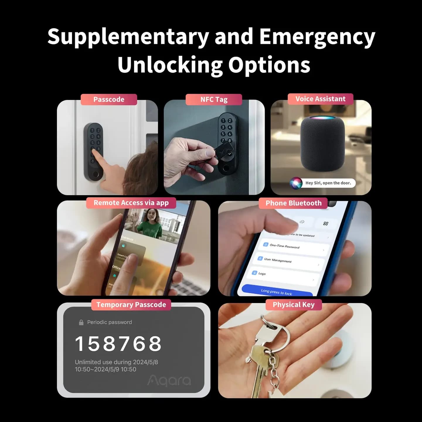 Aqara Smart Lock U200 — Hình 4